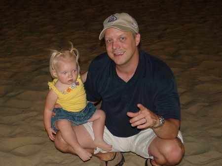 Mike (my husband) with our daughter Aiva 8/05