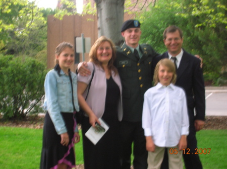 Lauren, Brenda, Nephew Chris, Chance and Chuck- Chris' Graduation from UM and ROTC Commissioning