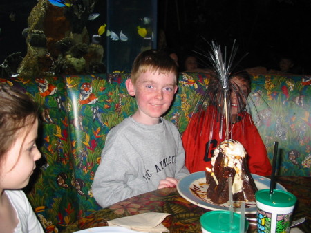 Cole's Birthday 2007--at Rain Forest Cafe