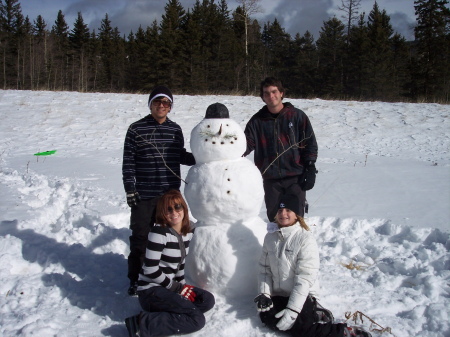 The kids snowman