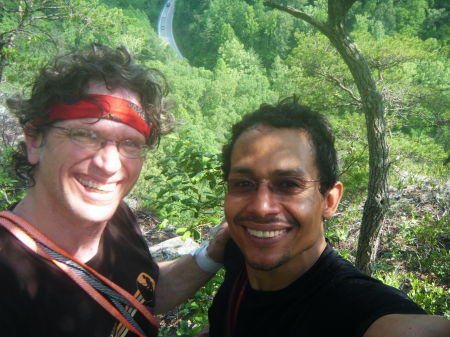 Art my climbing mentor and I.