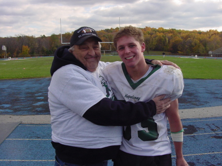 Anthony after the game with his Grandpa