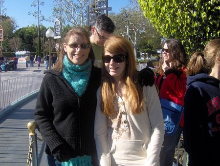 Mother & Daughter at Disneyland Jan 2007