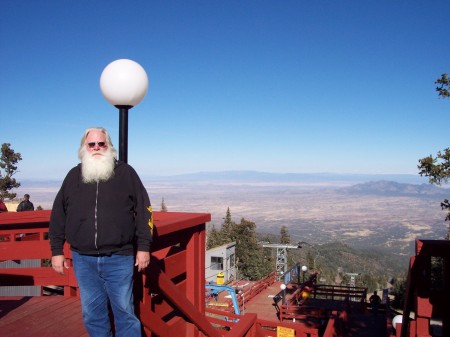 On top of Sandia Mountain outside Albuquerque NM