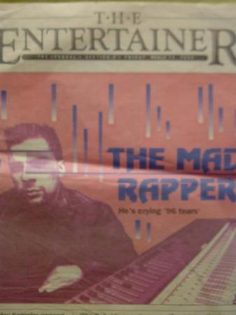 Me on the cover of Flint Journal Entertainer