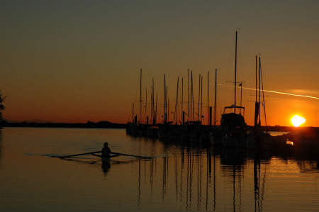 Nicomekl at sunset.