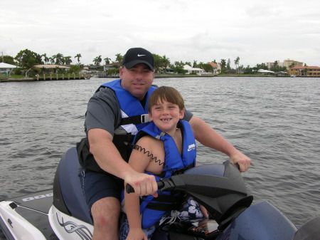 Hunter and Me on the Waverunner