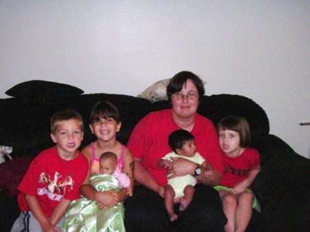 Ethan,Breyanah, me holding Andrea, Nyeah