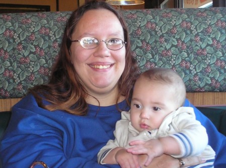 Mom Kimberly and Dakota at 6 months old