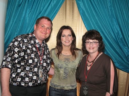 Michelle and I backstage with Martina McBride