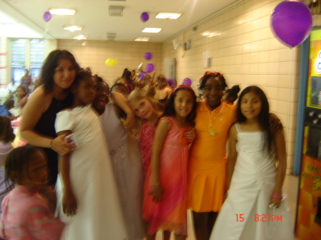 Kiana and her friend at an elementary prom