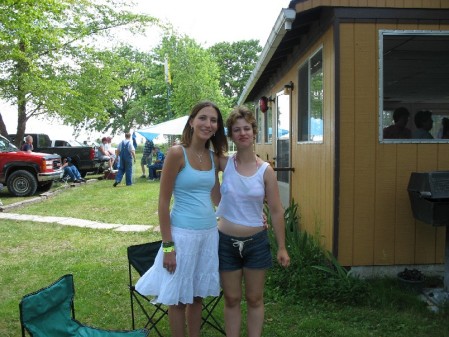 Me and cuzin Emily at my highschool graduation party.