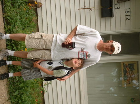 Me and Austin, first day of Kindergarden