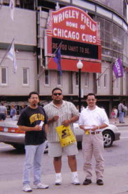 Me and friends at Wrigley Field