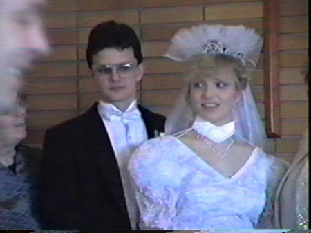 Tammie married me on April 7th 1990, five years after high school.