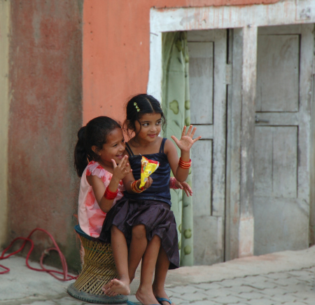 Two girls Kathmandu