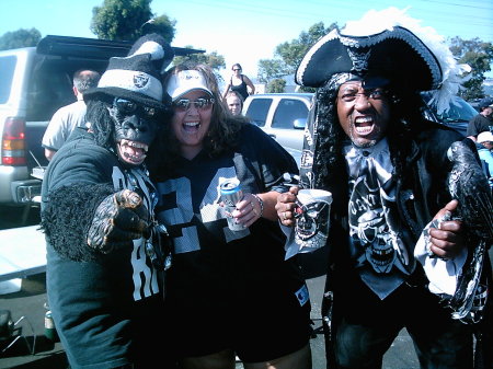 Me tailgating at a Raider game