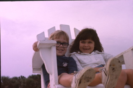 Middle son, Danny and Kelley 1974