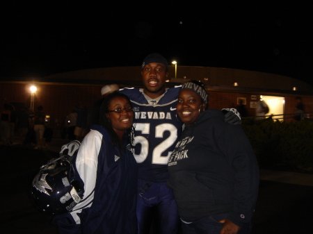 My 3 kids at a Grambling vs UNR football game