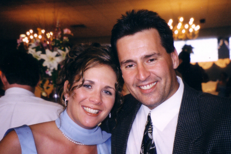 Derrick and I at a friend's wedding - 2002