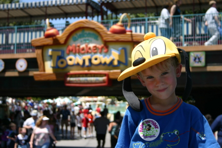 My son Jack at Disneyland