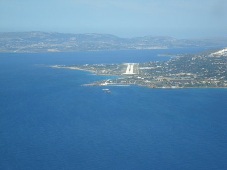 Landing in Kefallinia, Greece