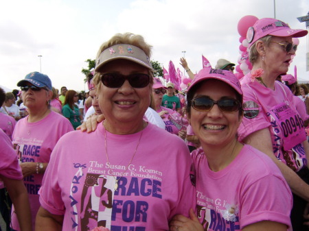 My mom & I-Breast Cancer Survivors