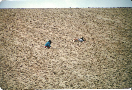 rolling down the sand dunes (Ann Arbor?)