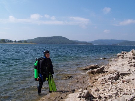 Diving on Beaver Lake