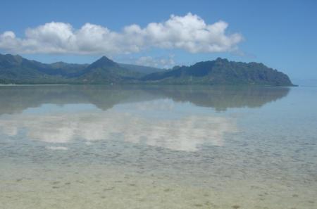 Kaneohe Bay from the sand bar July 2007