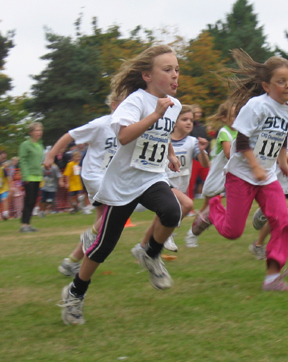 #2 Daughter Claire in XC race