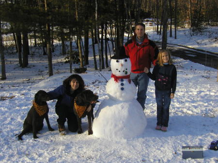 Making a snowman