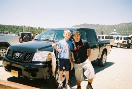 Heaven = My Boys & my truck at Big Bear Lake, CA