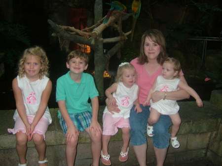 Myself and my kiddos on vacation in Galveston, Tx summer 2006