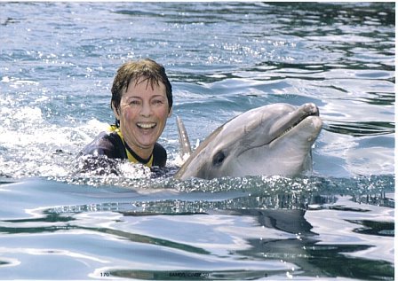 Linda with Kaya at Discovery Cove - 2006