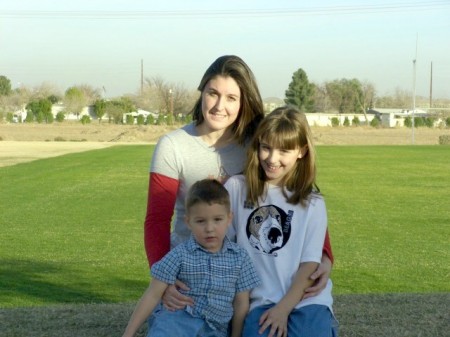 Daughter Stacy and grandkids Tyler & Ashlea