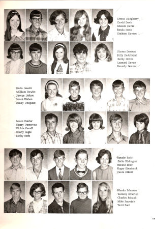 Jennifer Elkins' album, Shepherdsville Jr. High 1971