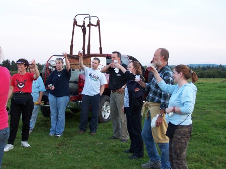 toasting a good flight