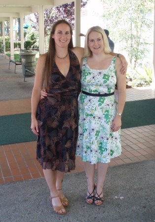 My sister, Faith, and I at our cousin's wedding in Alameda, CA.