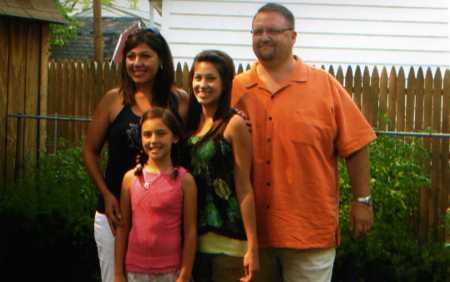 My Brother Rob, his wife Jackie and their daughters, Brittany and Isabel