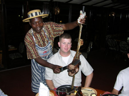 Dinner in Nairobi, Kenya