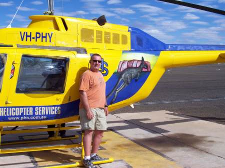 Australia helicopter ride over Uluru