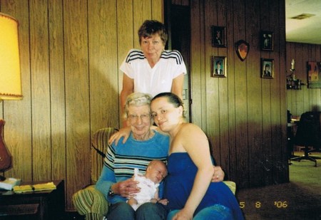 Ashley, mom, grandma, & great grandma