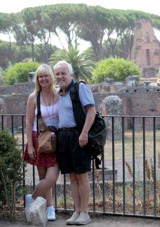 Ted and Darlene at the Monte Palatino, Roma