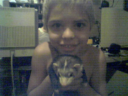 Kyle with Ferret