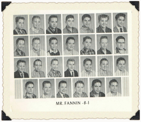 Mr. Fannin All Boys Class 8th Grade