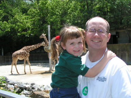Brad and daughter Victoria at the Memphis Zoo