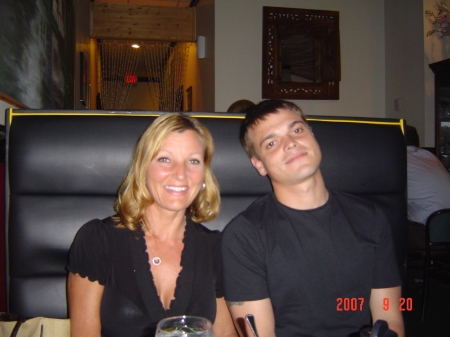 Jason (son) and I at his 30th birthday dinner!