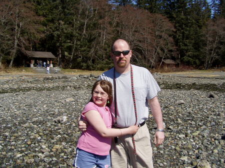My hubby and oldest daughter cheyenne april 2007 - Alaska