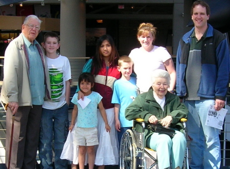 Visiting great-grandparents